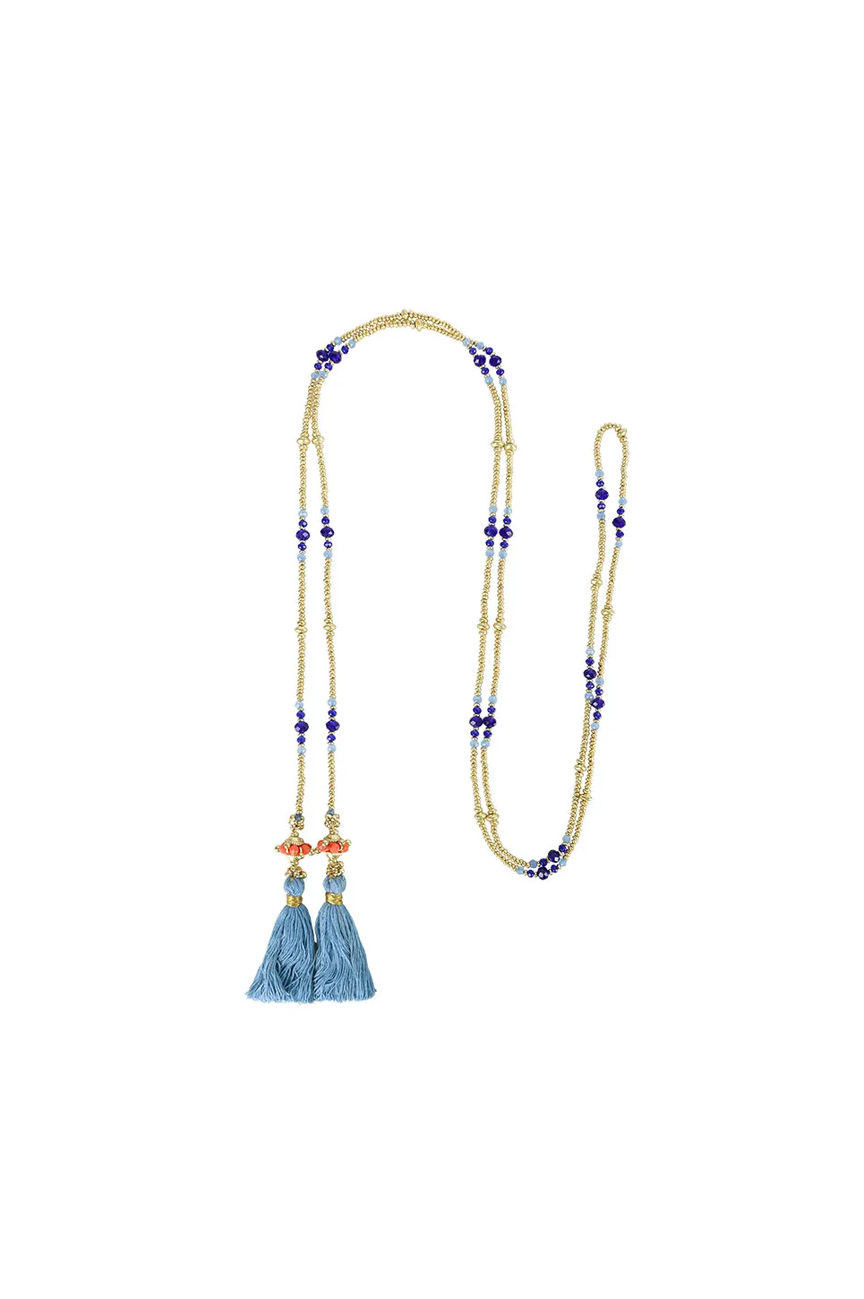 House of Tuhina Ashwini collana corallo intrecciata a mano