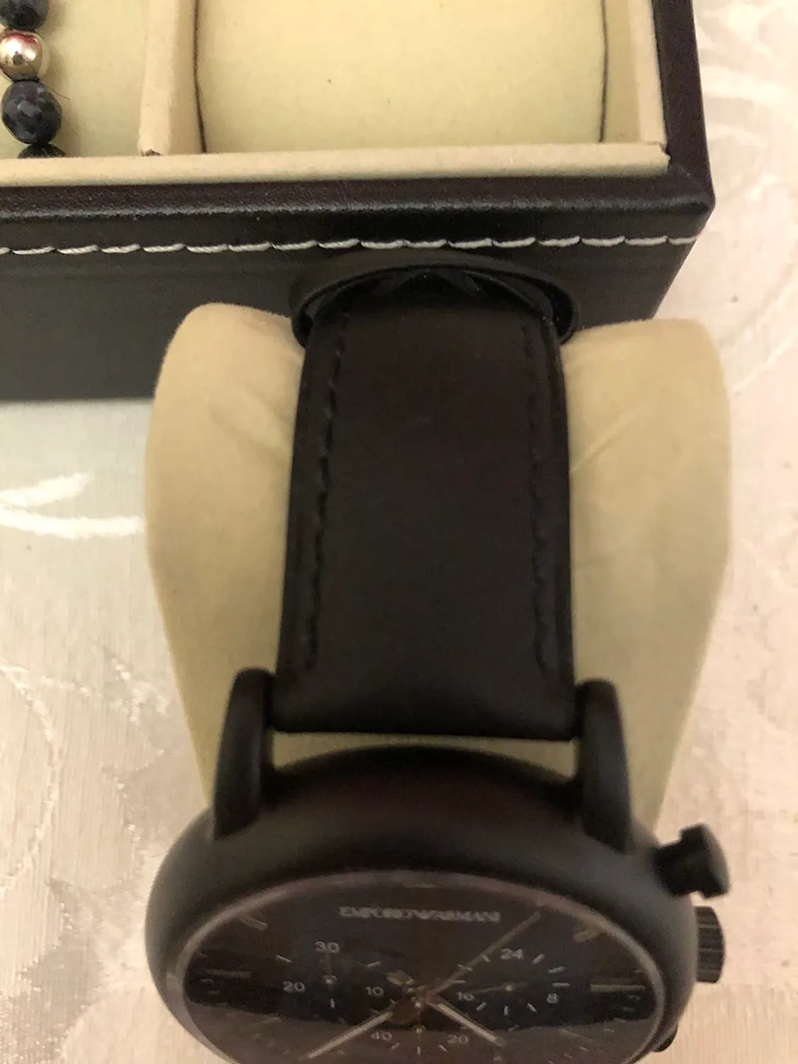 Emporio Armani Orologio Uomo Bianco Sporco Argento