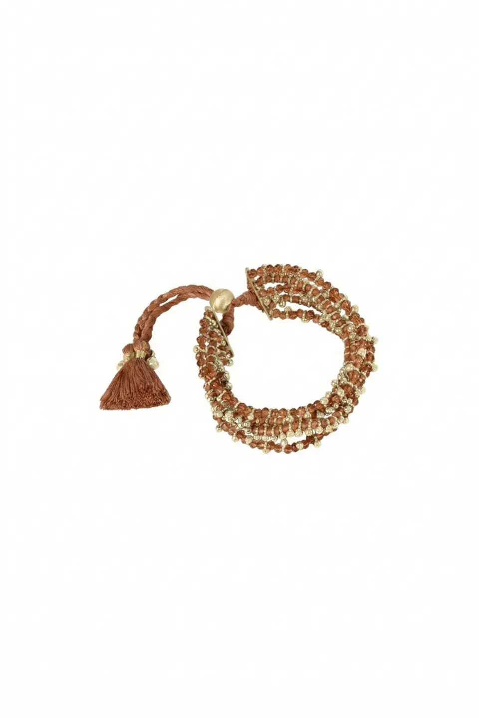 House of Tuhina Ruhani bracciale blu grigio fatto a mano