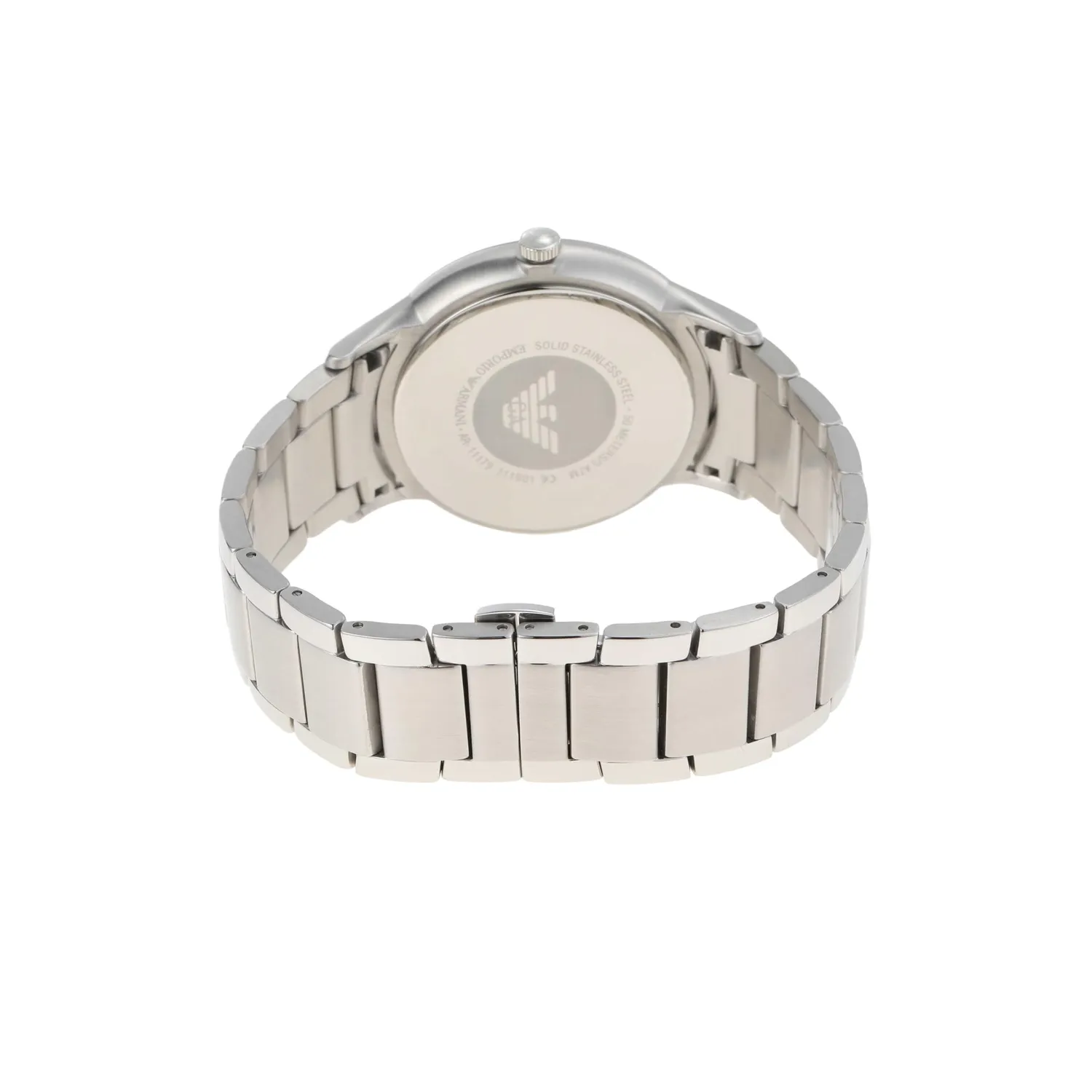 Emporio Armani Orologio Uomo 43 mm Argento e Nero