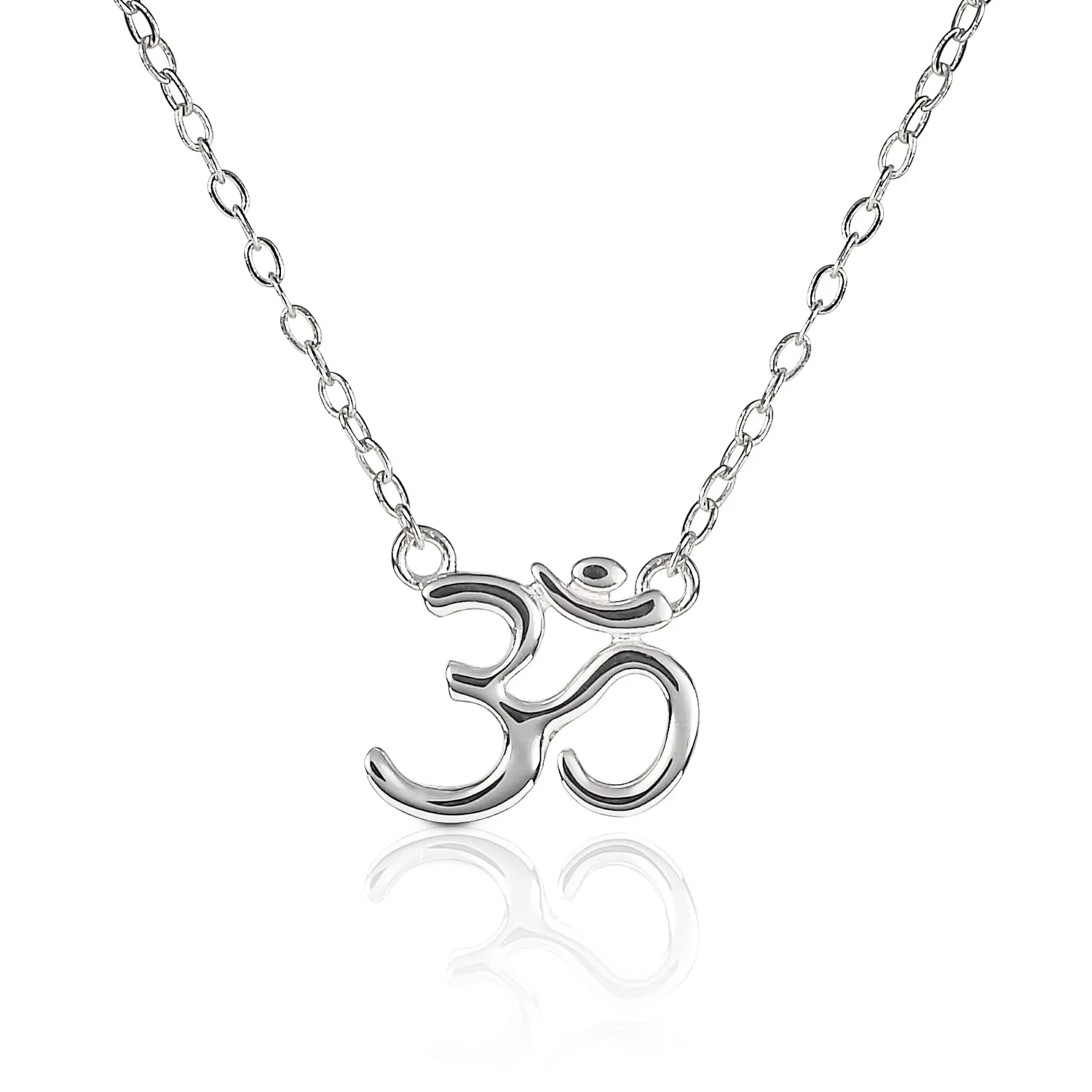 Diamond Treats collana Om argento oro rosa donna