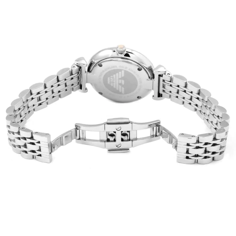 Emporio Armani Orologio Donna Argento Rosa Chiaro
