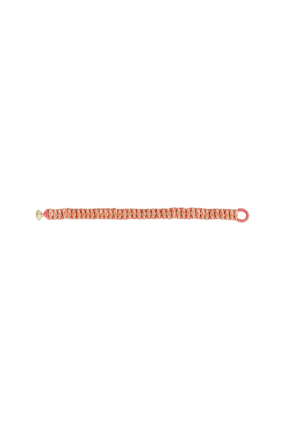 House of Tuhina Nabila bracciale smalto lagoon oro sole