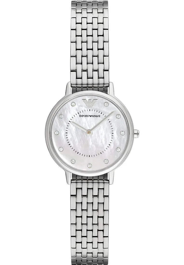Emporio Armani Orologio Donna 28 mm Oro Rosa Argento Quarzo