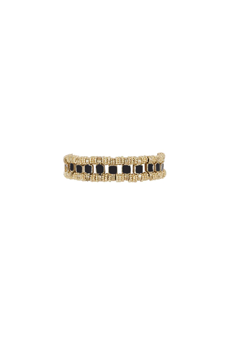 House of Tuhina Marayam 1 pietra bracciale smaltato blu royal