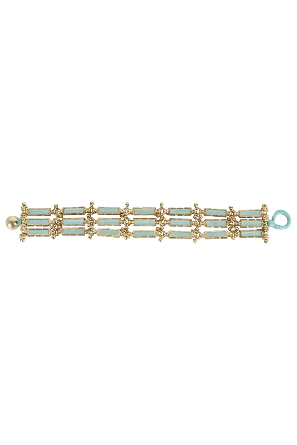 House of Tuhina Ridhima bracciale smaltato Moon Gold