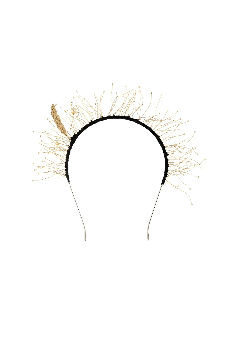 House of Tuhina Nilgiri Crown fermaglio capelli oro