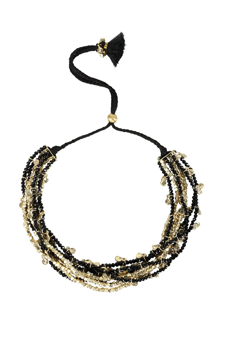 House of Tuhina Kamini Collana Sun Gold fatta a mano