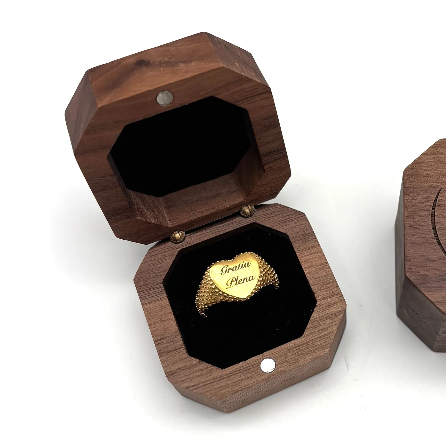 Ornamenta Gratia Plena anello cuore regolabile oro