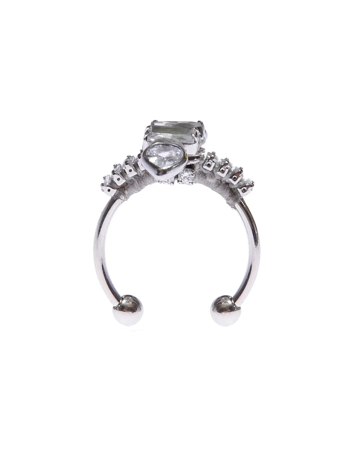 Rada Gioiello anello cristallo goccia baguette