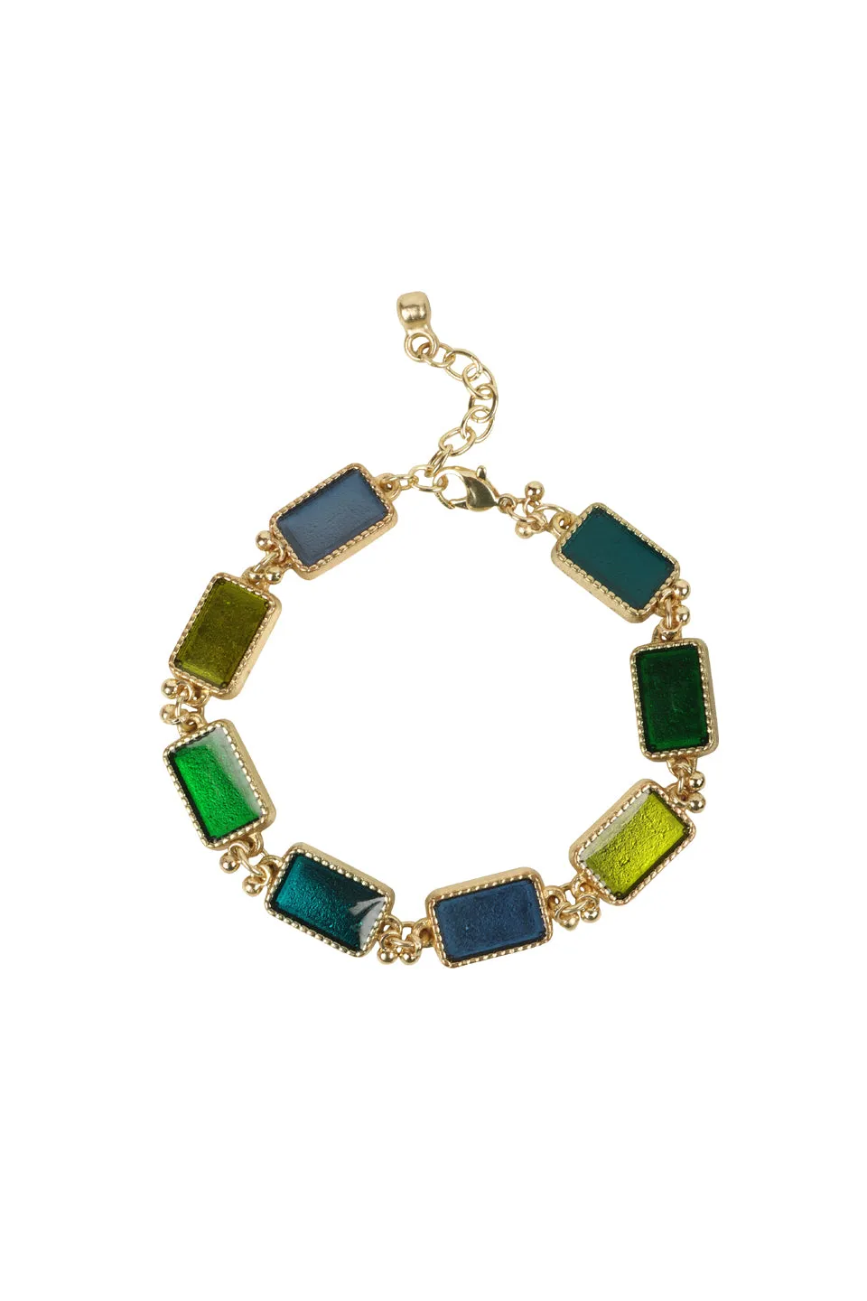 House of Tuhina Enamel Brick bracciale smaltato multicolore