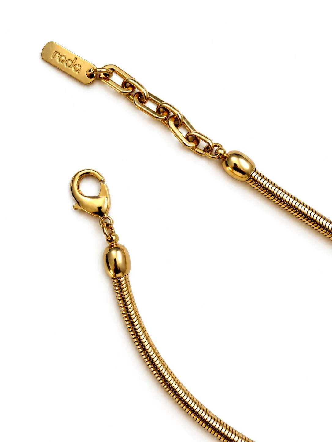 Rada Navette collana pendente cristallo catena oro