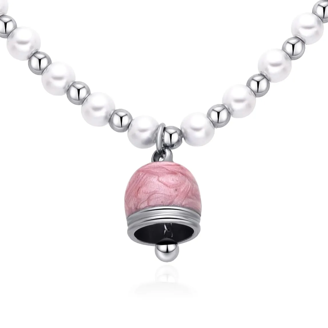 Dada Gioielli Collana Perle Maiorca Campanelle Capri Rosa