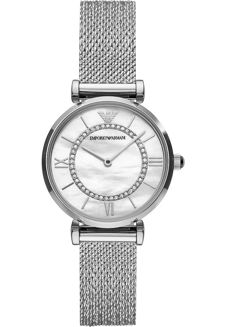 Emporio Armani Orologio Donna Argento Rosa Chiaro