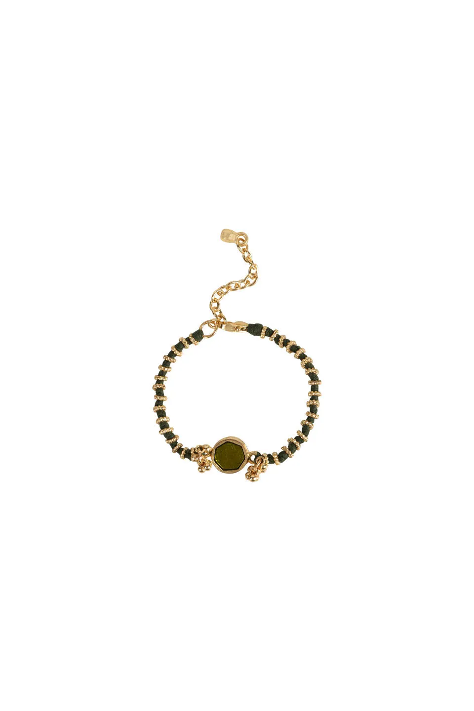 House of Tuhina Trajva Tarini bracciale corallo oro sole