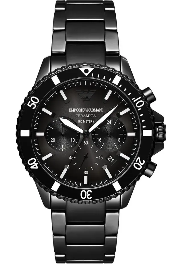 Emporio Armani World Explorer orologio nero grigio