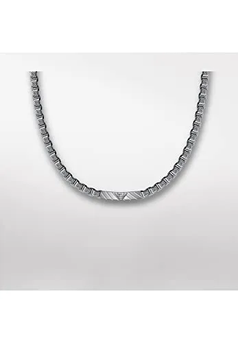 Emporio Armani EGS2922040 EGS2923040 set collana bracciale uomo acciaio