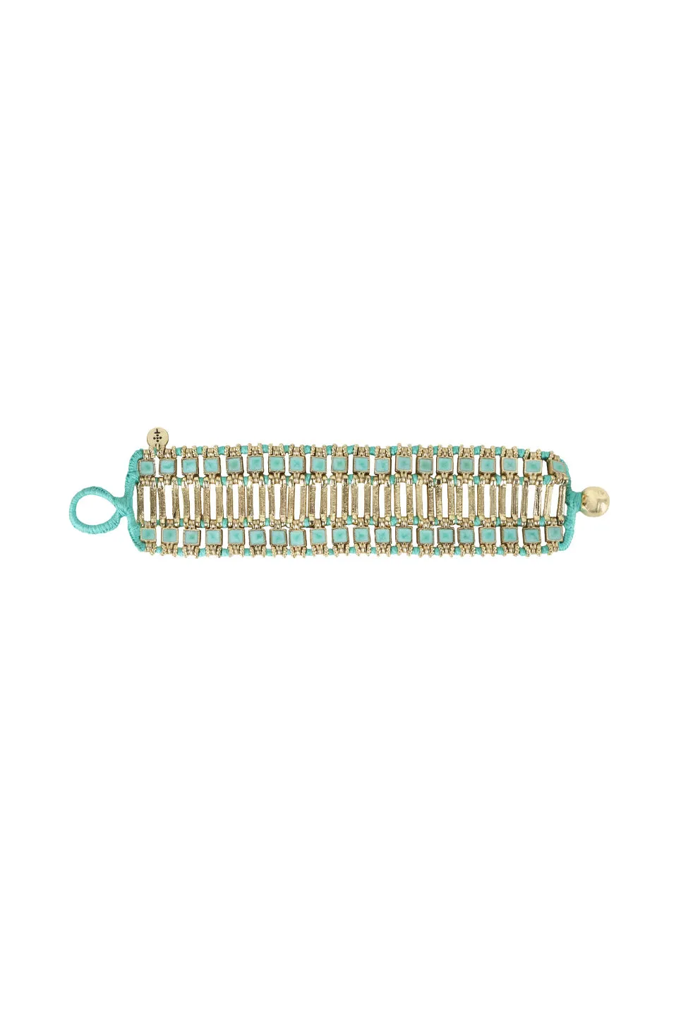 House of Tuhina Rudrani bracciale smaltato oro