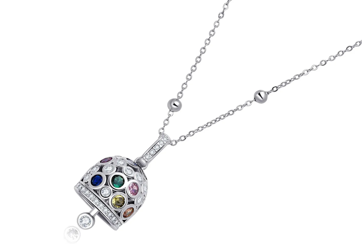 Dada Gioielli Capri Campanella Collana Argento Multicolor