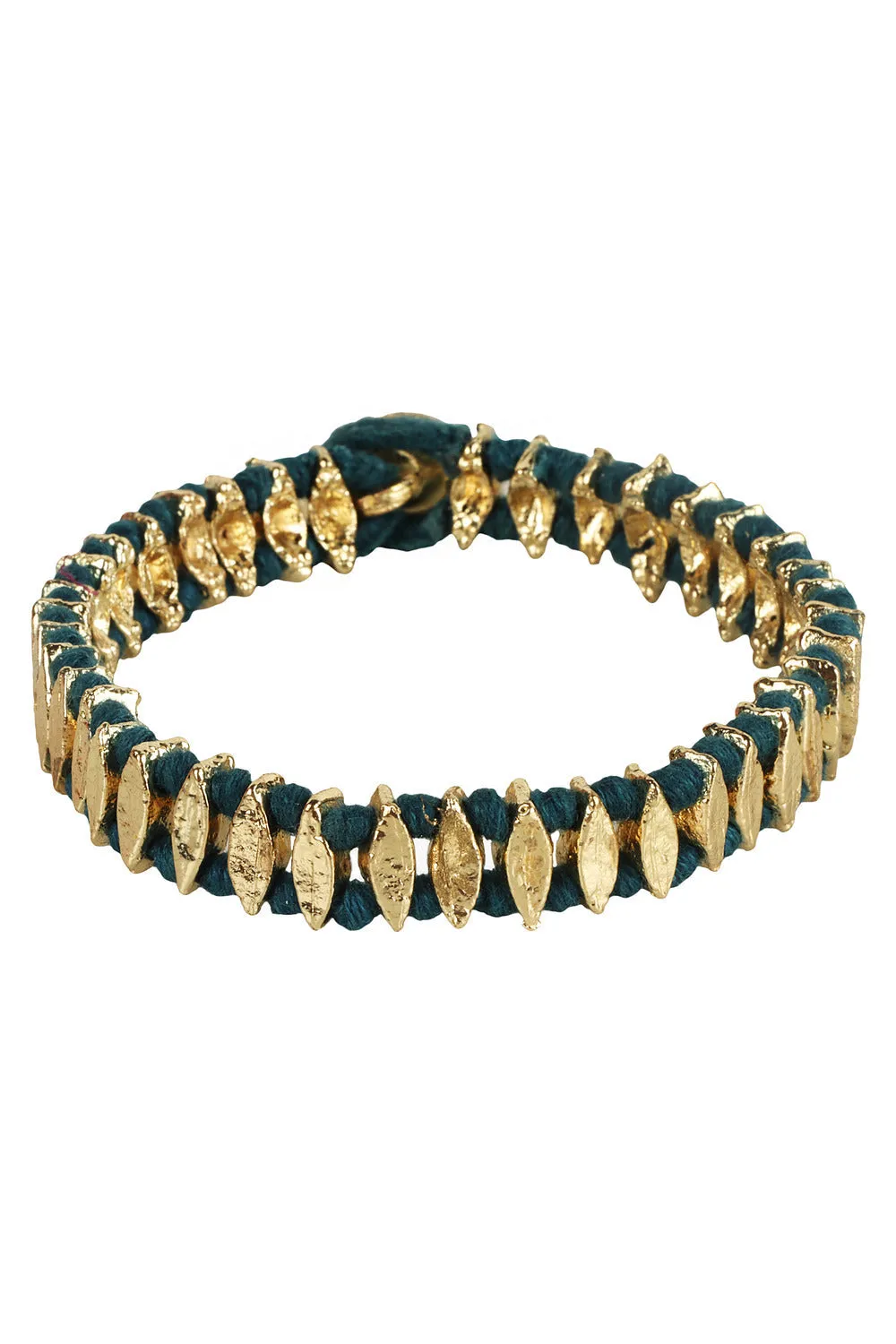 House of Tuhina Nabila bracciale corallo pietra foglia