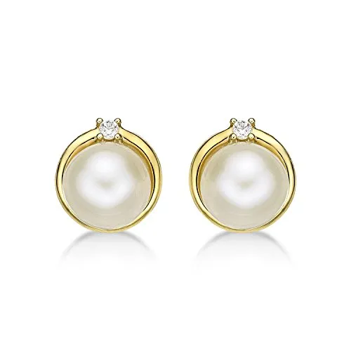 Diamond Treats orecchini perle oro giallo 9 carati