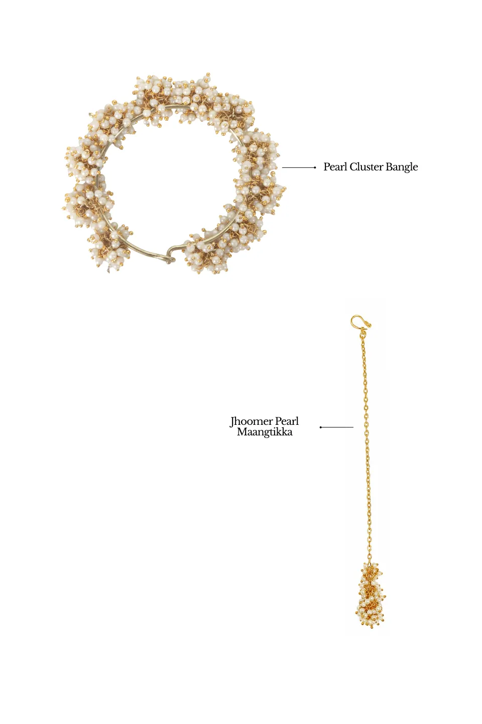 House of Tuhina Look 2 set 5 gioielli oro coordinati