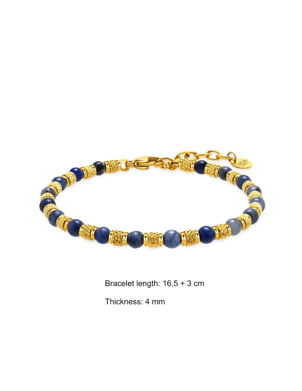 Dada Gioielli Significato bracciale sodalite oro 17+3 cm