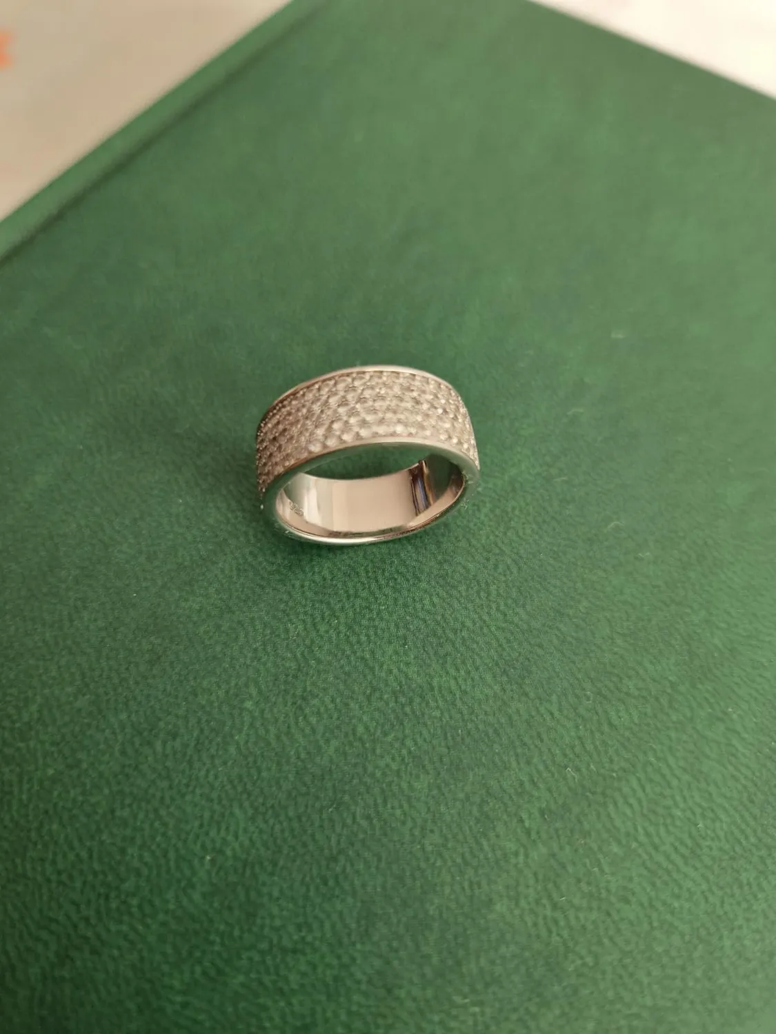 Diamond Treats Anello Mezza Fascia Argento 925 Misura 19