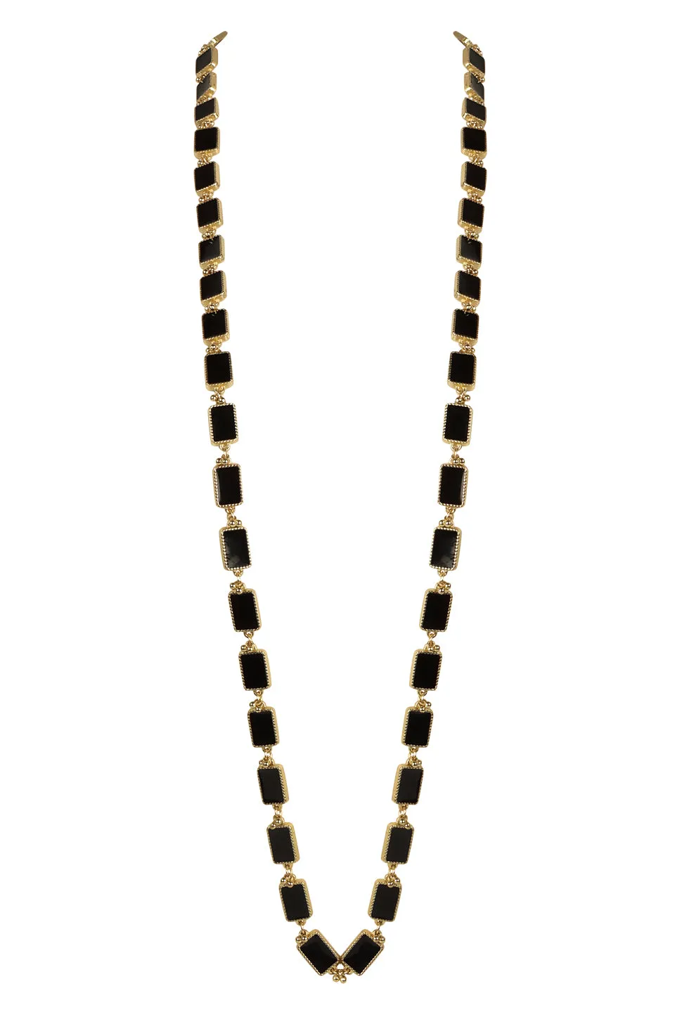House of Tuhina Medha Collana Glass Leaf Green smalto