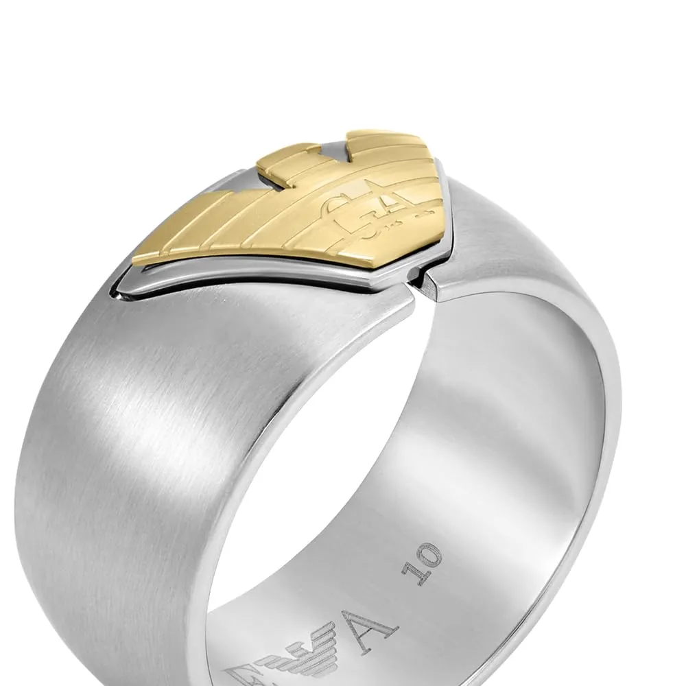 Emporio Armani EGS325404010 anello fascia multicolore spazzolato