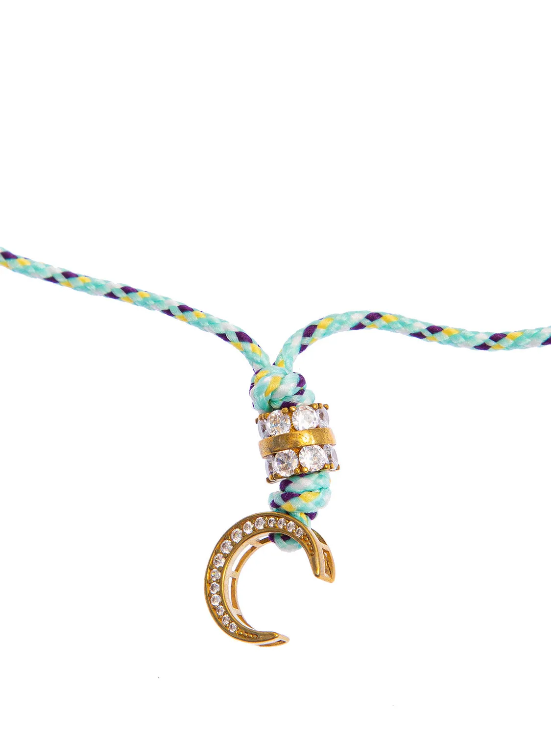 Rada Set due collane cordoncino con ciondoli strass