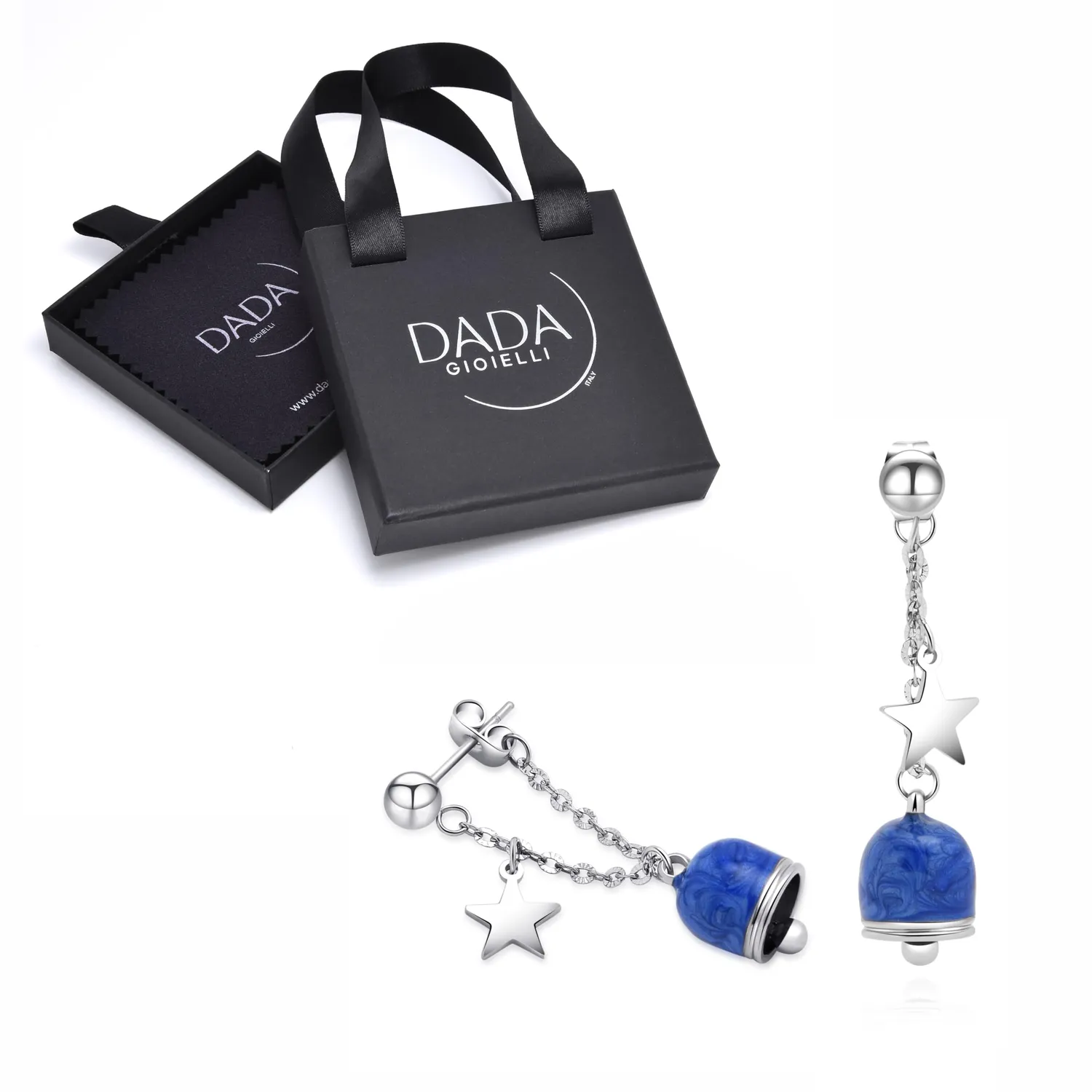 Dada Gioielli Orecchini Campanella Capri Blu Mare Stelline