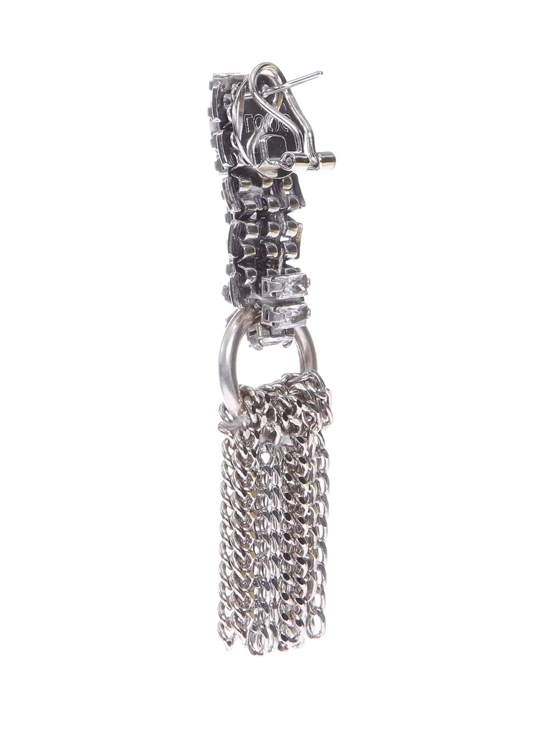 Rada Baguettes orecchini frange argento antico