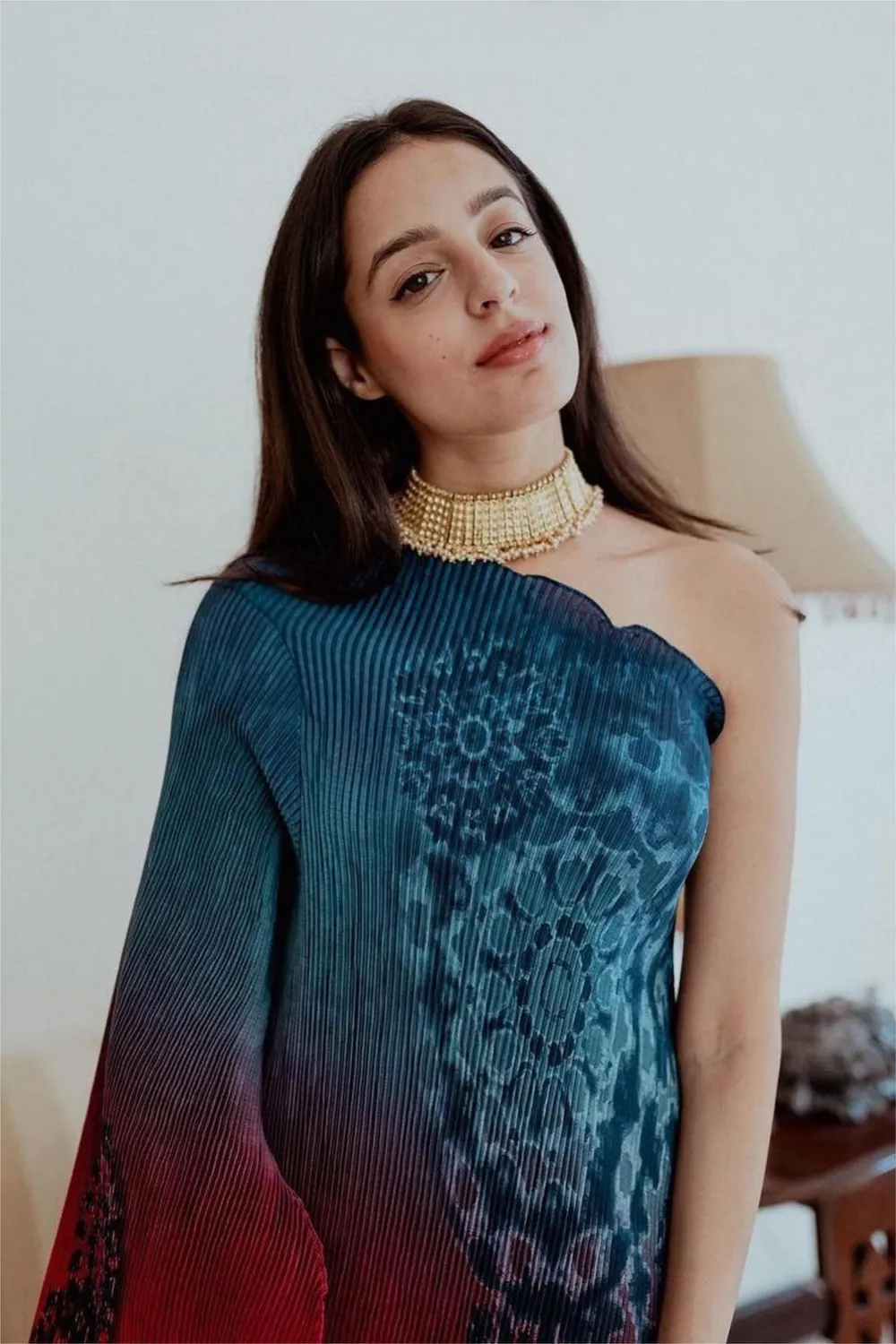 House of Tuhina Shahi Pearl Gold collana perle oro