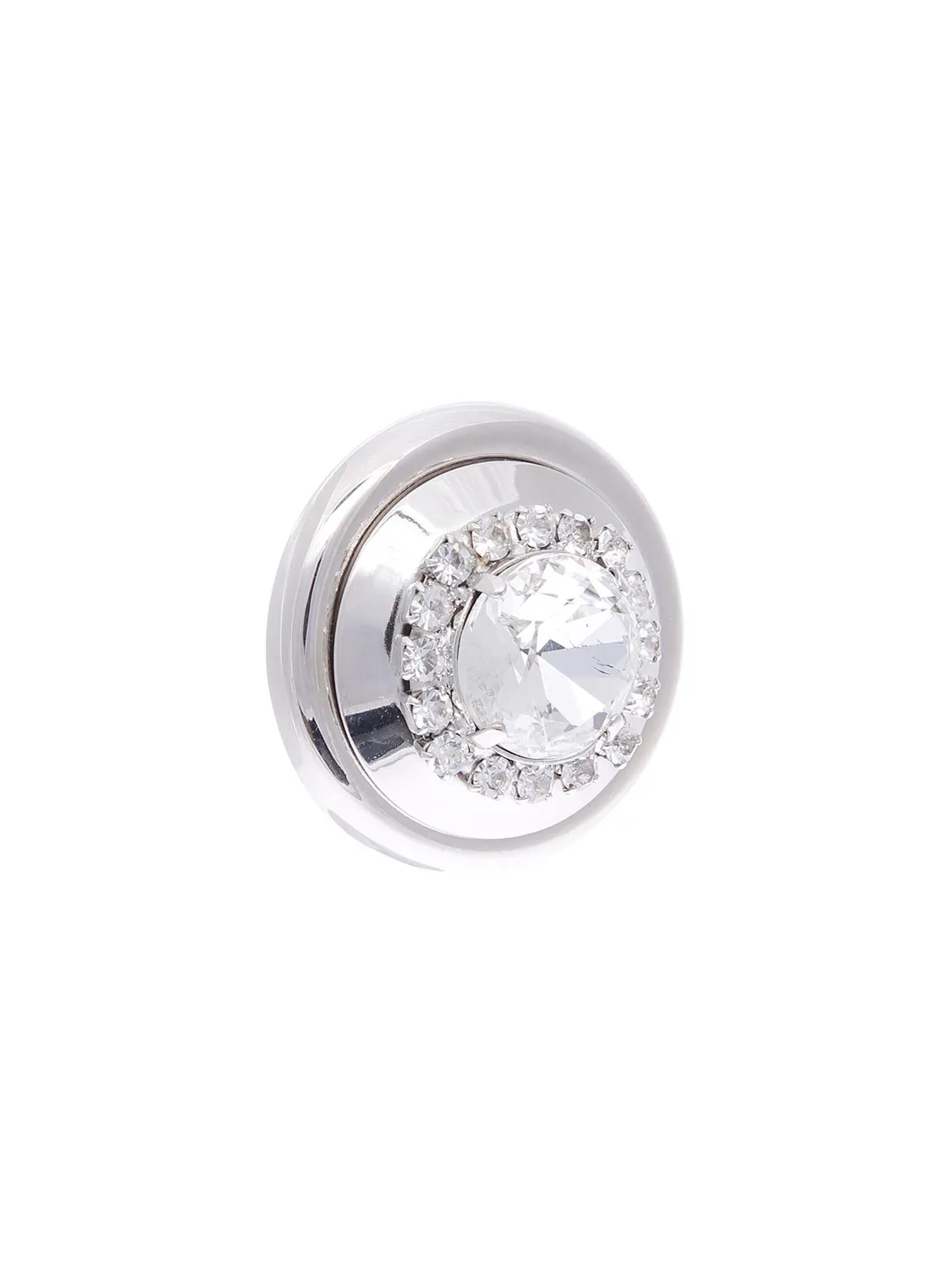 Rada Bottone orecchini strass Argento