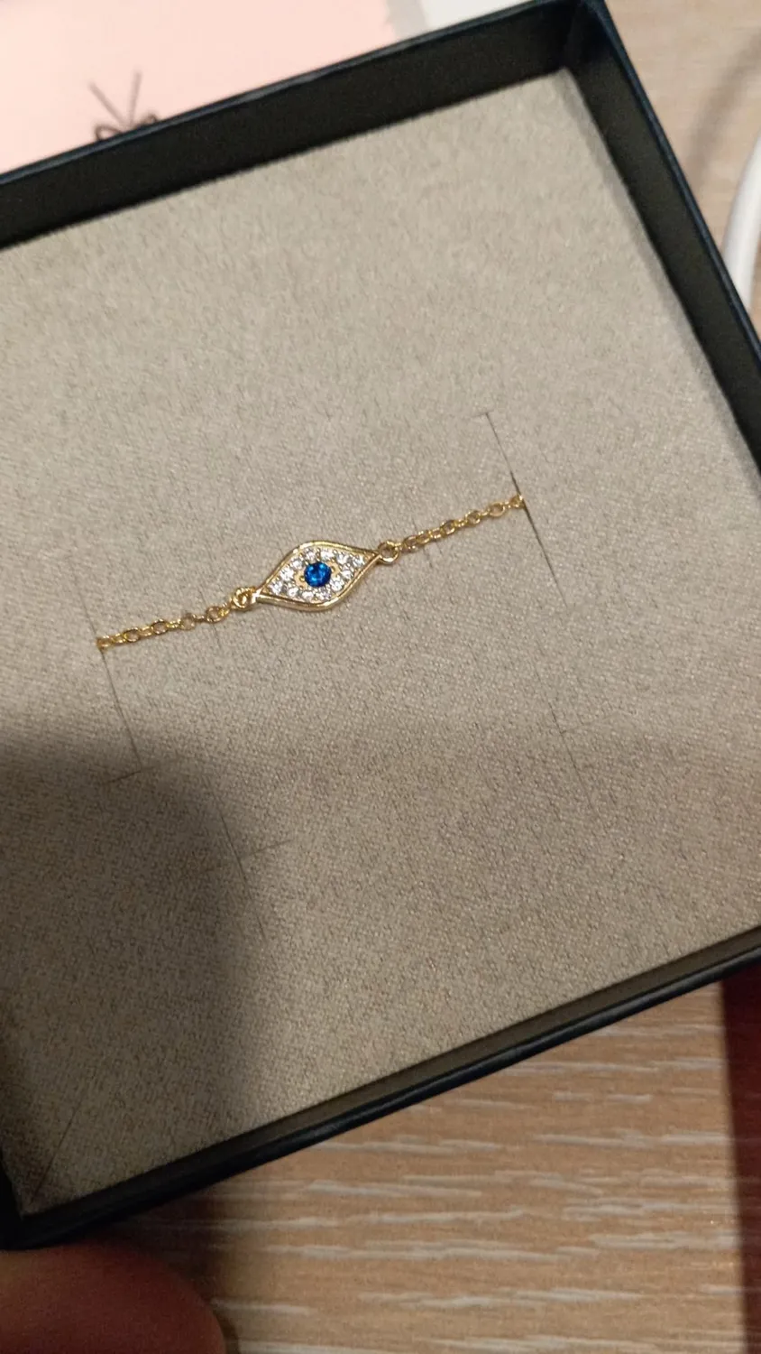 Diamond Treats Bracciale Malocchio Oro Giallo Argento 925