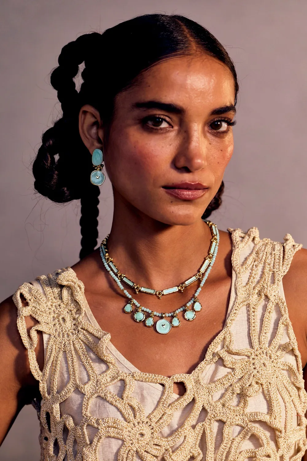 House of Tuhina Bloom collana Moon Gold