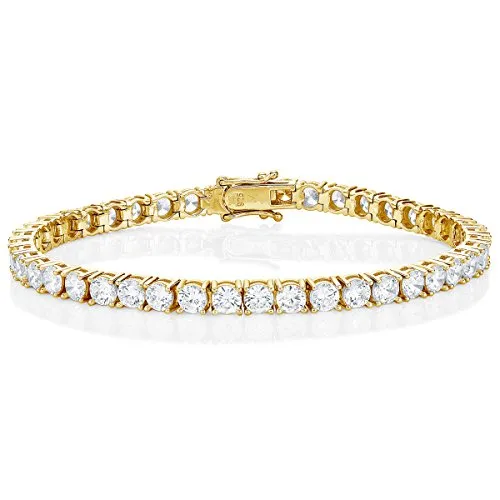 Diamond Treats Bracciale Tennis Oro 19 cm Argento 925 4 mm