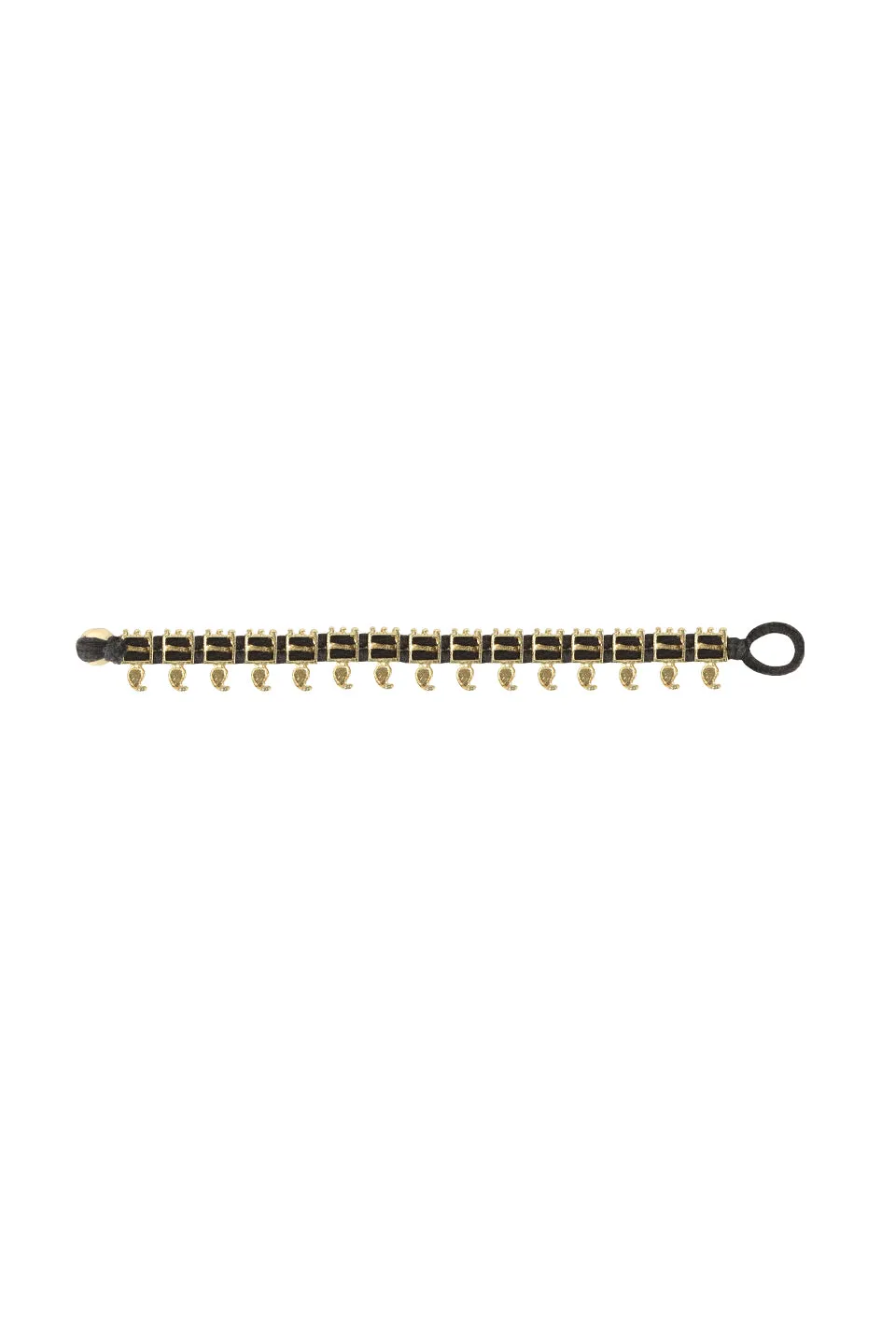 House of Tuhina Isha bracciale Baisa Gold blu Grecia