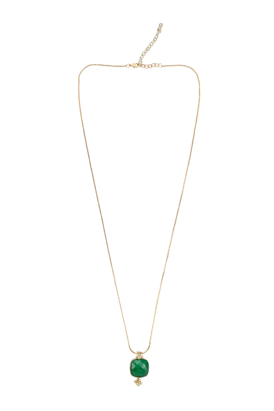 House of Tuhina Long Square Stone collana avorio pietra
