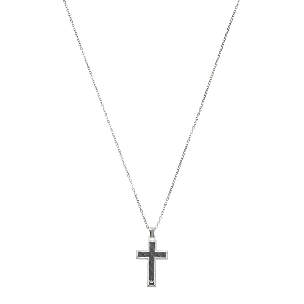 Emporio Armani Collana Uomo Grigio Ancora Gunmetal 525 mm