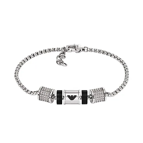 Emporio Armani EGS2994040 EGS2999040 set collana bracciale uomo acciaio