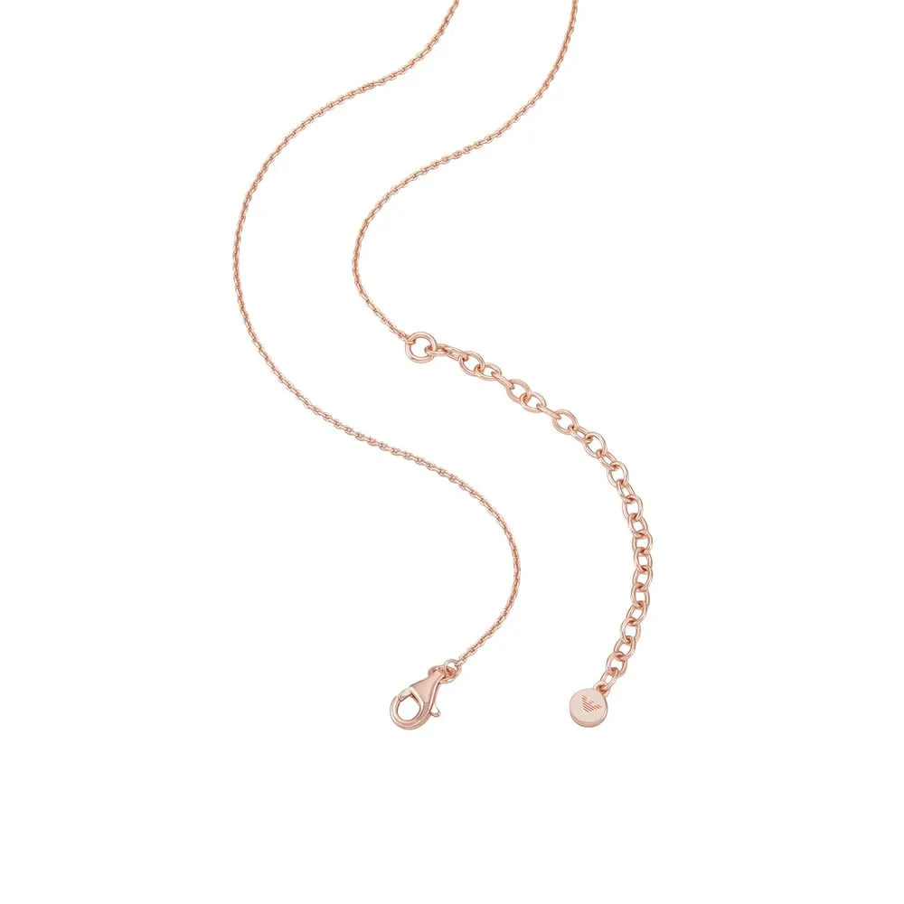Emporio Armani EG3633221 collana donna argento oro rosa