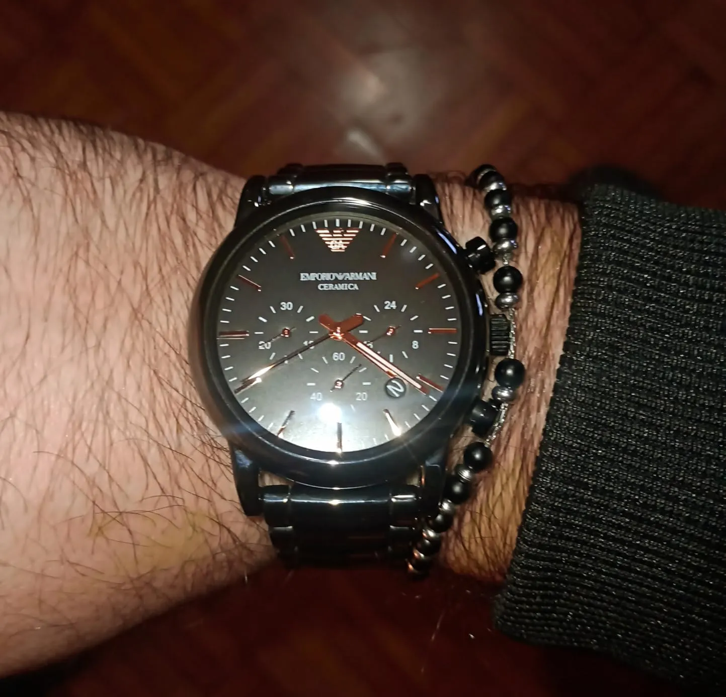 Emporio Armani World Explorer orologio nero grigio