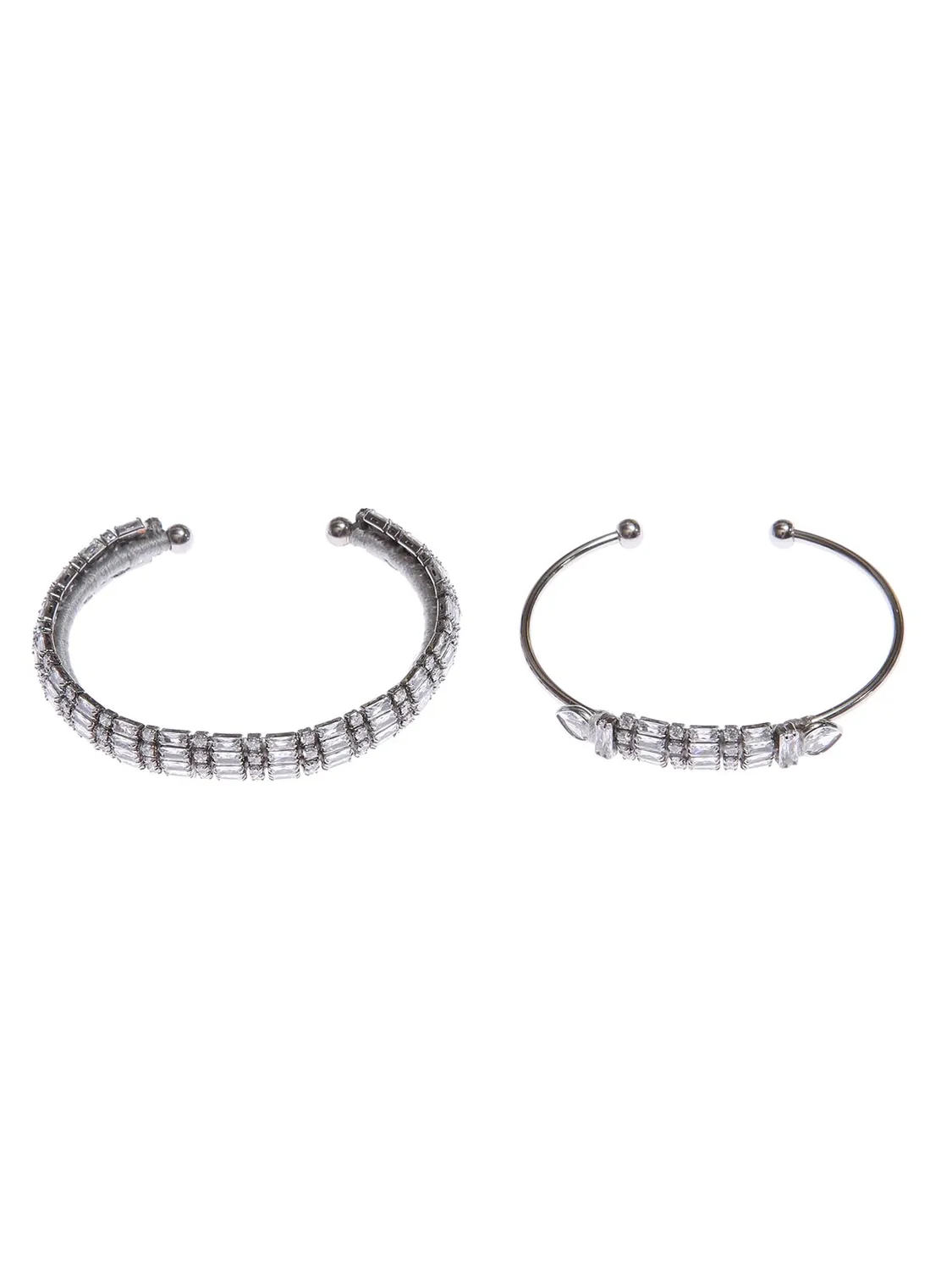 Rada Set Due Bracciali Cristallo Baguette e Strass