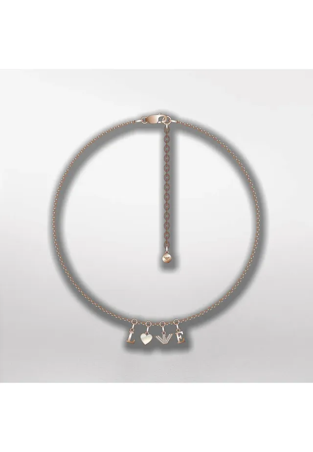 Emporio Armani EGS2955221 EGS2954221 set collana orecchini oro rosa