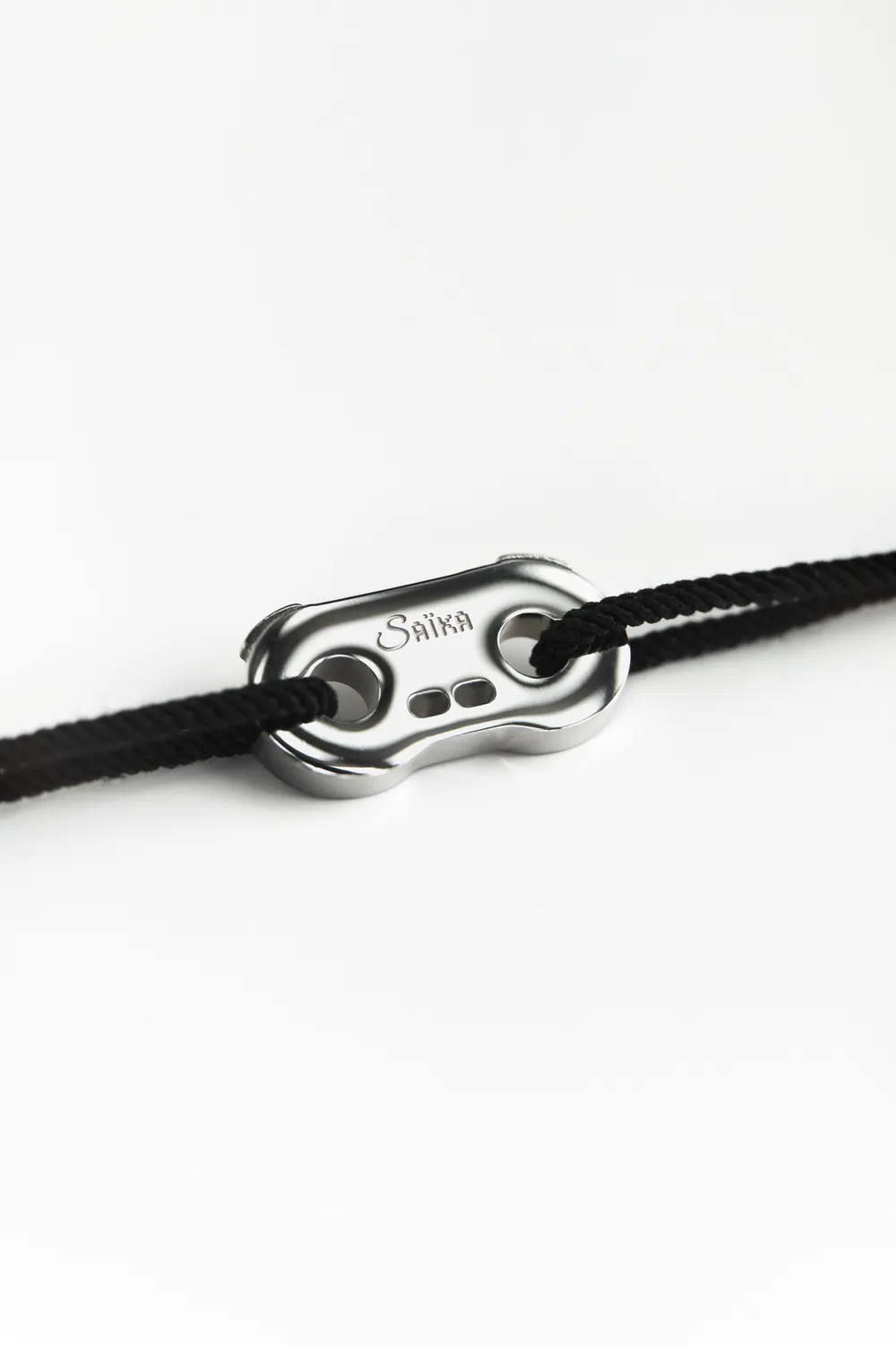 Saika Heritage Steel bracciale nero in acciaio