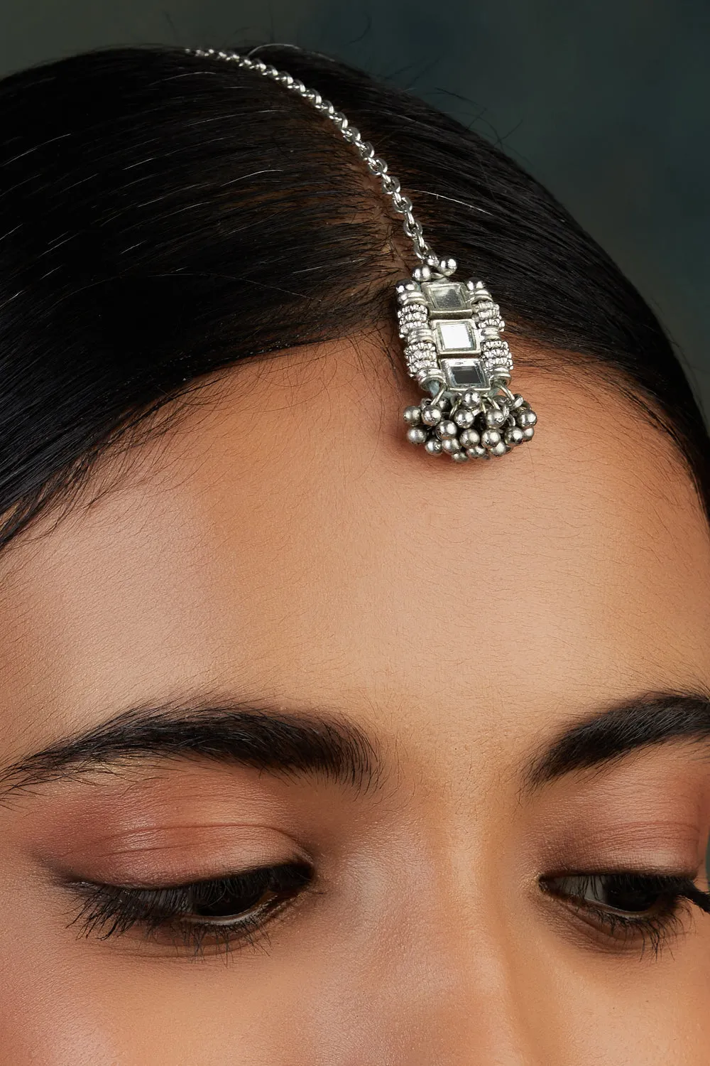 House of Tuhina Mirror Falak maangtika oro specchio