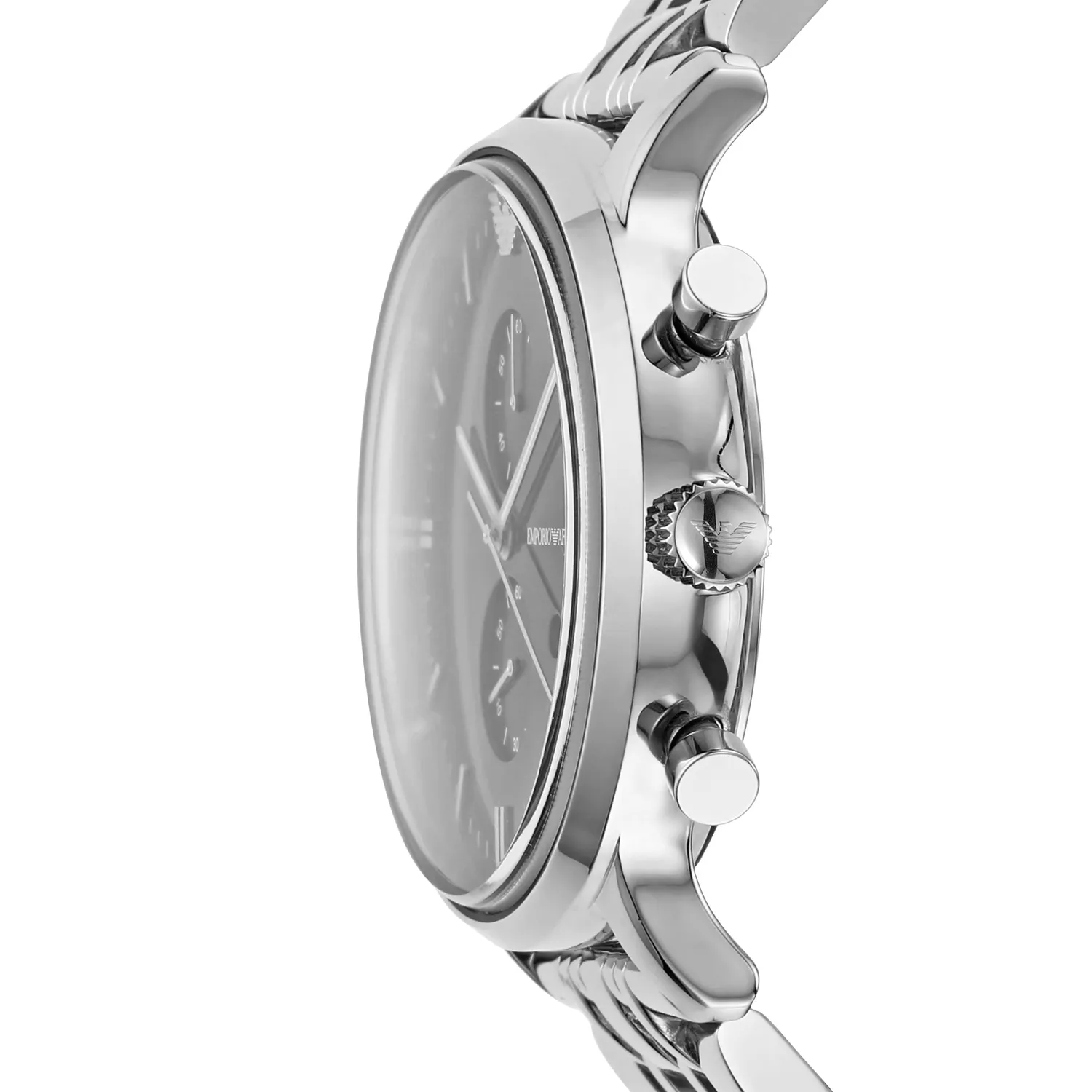 Emporio Armani Orologio Uomo Argento Nero Acciaio