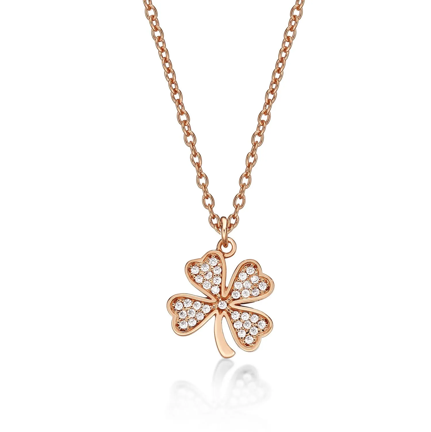 Diamond Treats collana quadrifoglio argento 925 donna